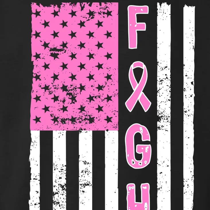 Fight Breast Cancer American Flag Toddler Hoodie