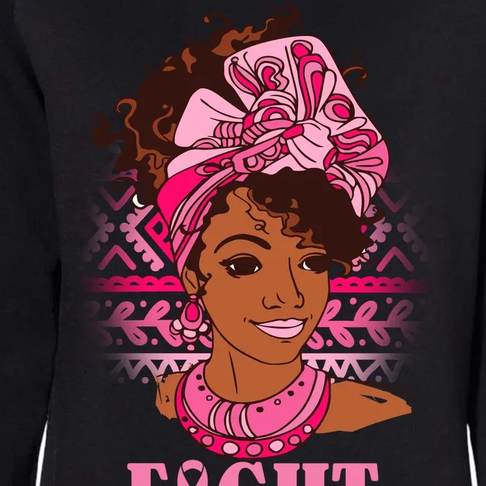 Fight Breast Cancer Awareness African American Womens California Wash Sweatshirt