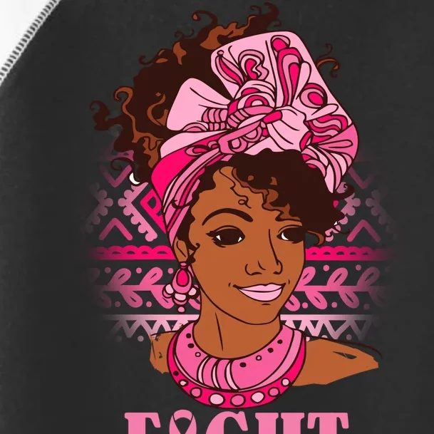 Fight Breast Cancer Awareness African American Toddler Fine Jersey T-Shirt