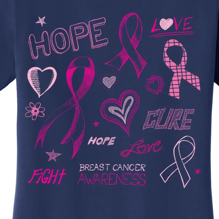 Fight Breast Cancer Awareness Ribbon Women's T-Shirt