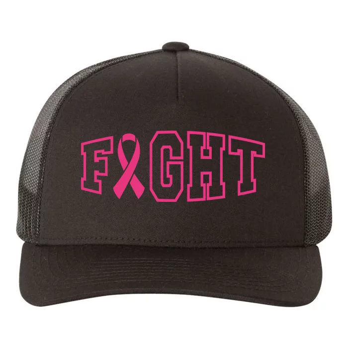 Fight Breast Cancer Logo Yupoong Adult 5-Panel Trucker Hat