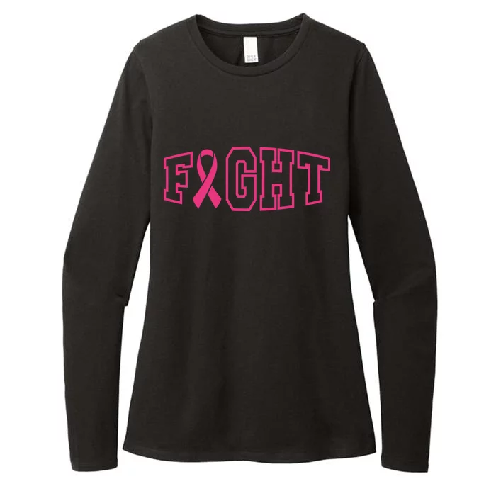 Fight Breast Cancer Logo Womens CVC Long Sleeve Shirt