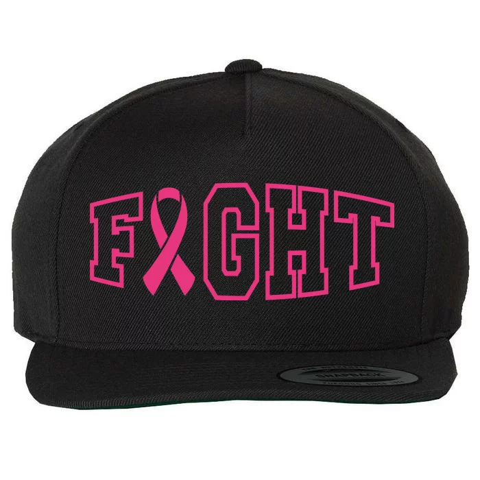 Fight Breast Cancer Logo Wool Snapback Cap