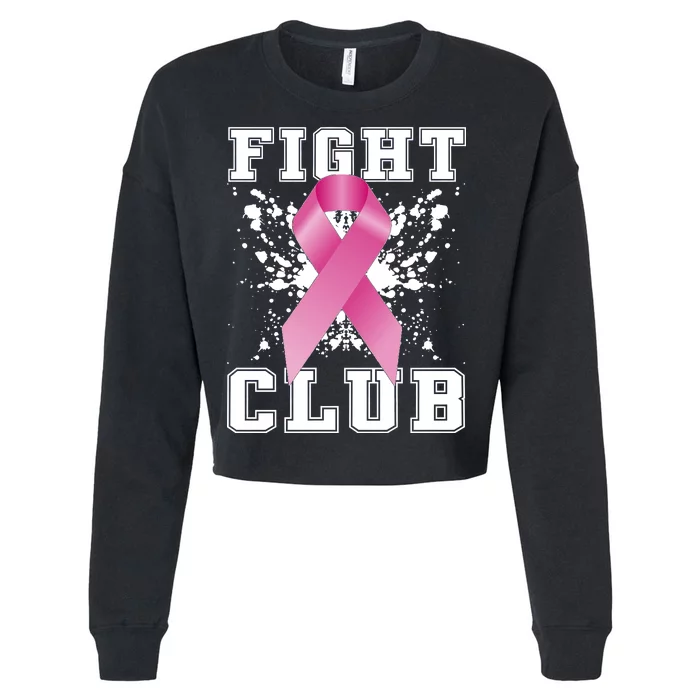 Fight Club Breast Cancer Cropped Pullover Crew