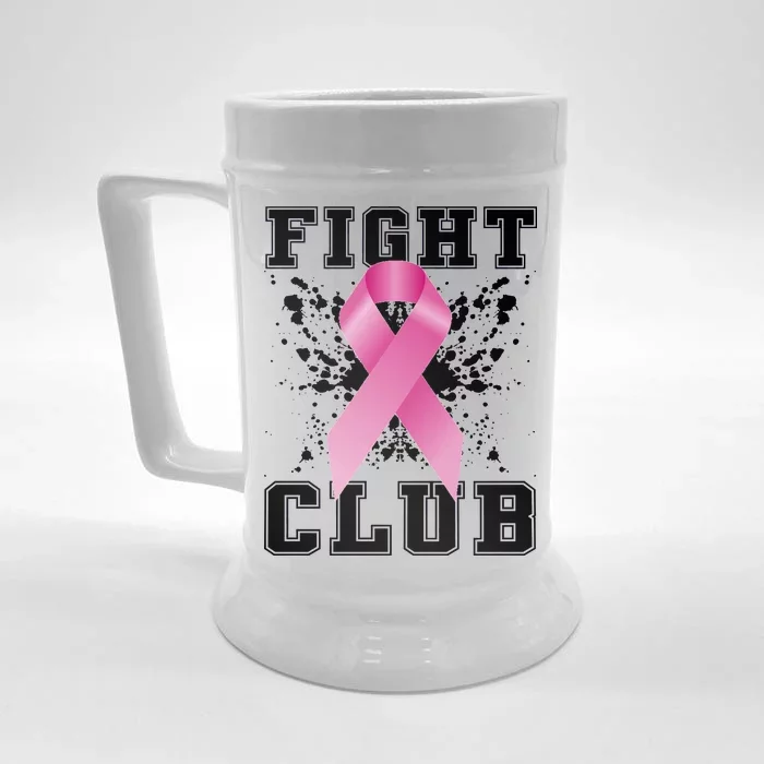 Fight Club Breast Cancer Front & Back Beer Stein