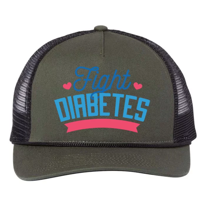 Fight Diabetes Retro Rope Trucker Hat Cap