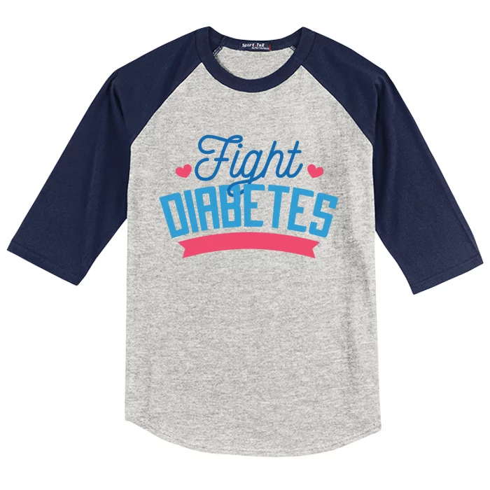 Fight Diabetes Kids Colorblock Raglan Jersey