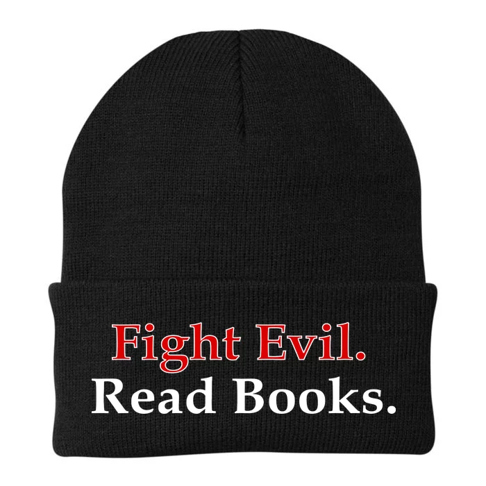 Fight Evil Read Books Knit Cap Winter Beanie