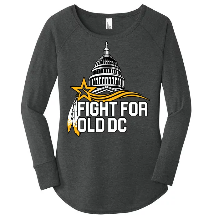 Fight For Old DC Women's Perfect Tri Tunic Long Sleeve Shirt