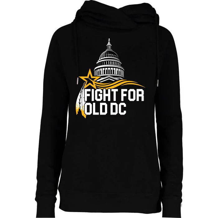 Fight For Old DC Womens Funnel Neck Pullover Hood