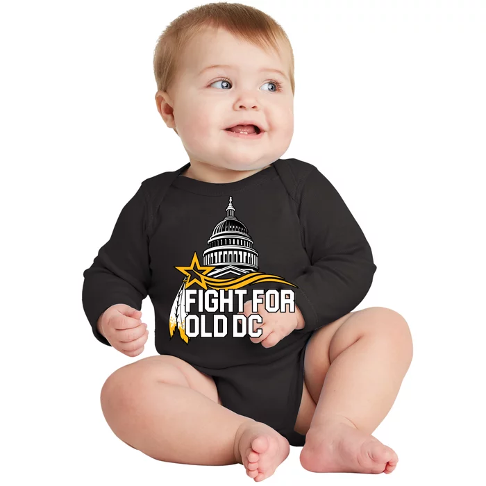 Fight For Old DC Baby Long Sleeve Bodysuit