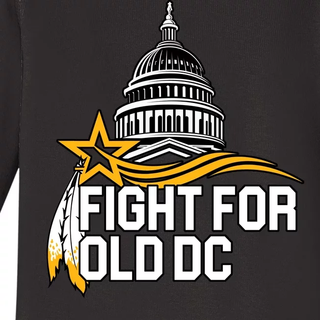 Fight For Old DC Baby Long Sleeve Bodysuit