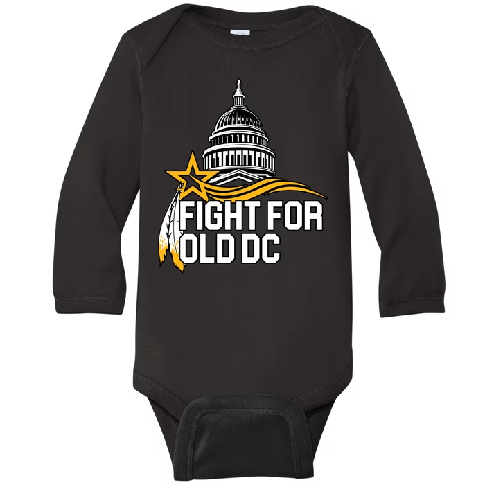 Fight For Old DC Baby Long Sleeve Bodysuit