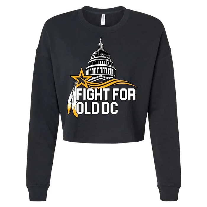 Fight For Old DC Cropped Pullover Crew