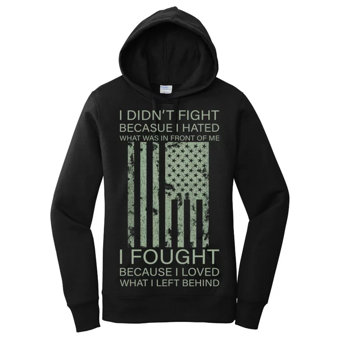 Fight For Your Loved Ones Veteran Women's Pullover Hoodie