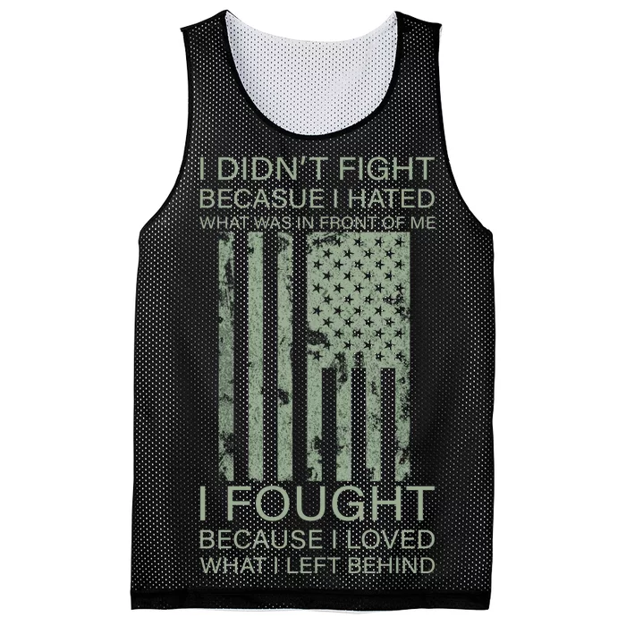 Fight For Your Loved Ones Veteran Mesh Reversible Basketball Jersey Tank