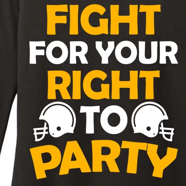 Fight For Your Right To Party KC Football Womens CVC Long Sleeve Shirt