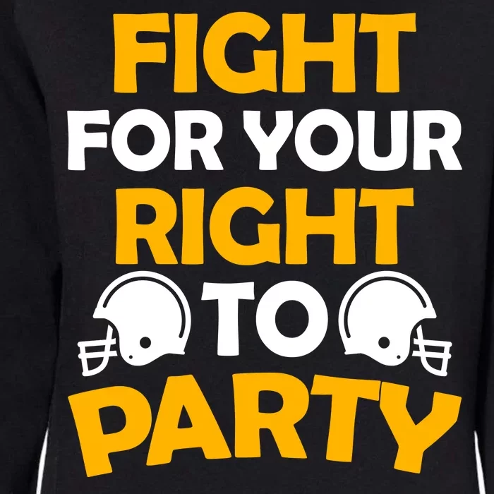 Fight For Your Right To Party KC Football Womens California Wash Sweatshirt