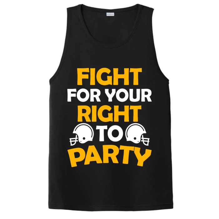 Fight For Your Right To Party KC Football Performance Tank