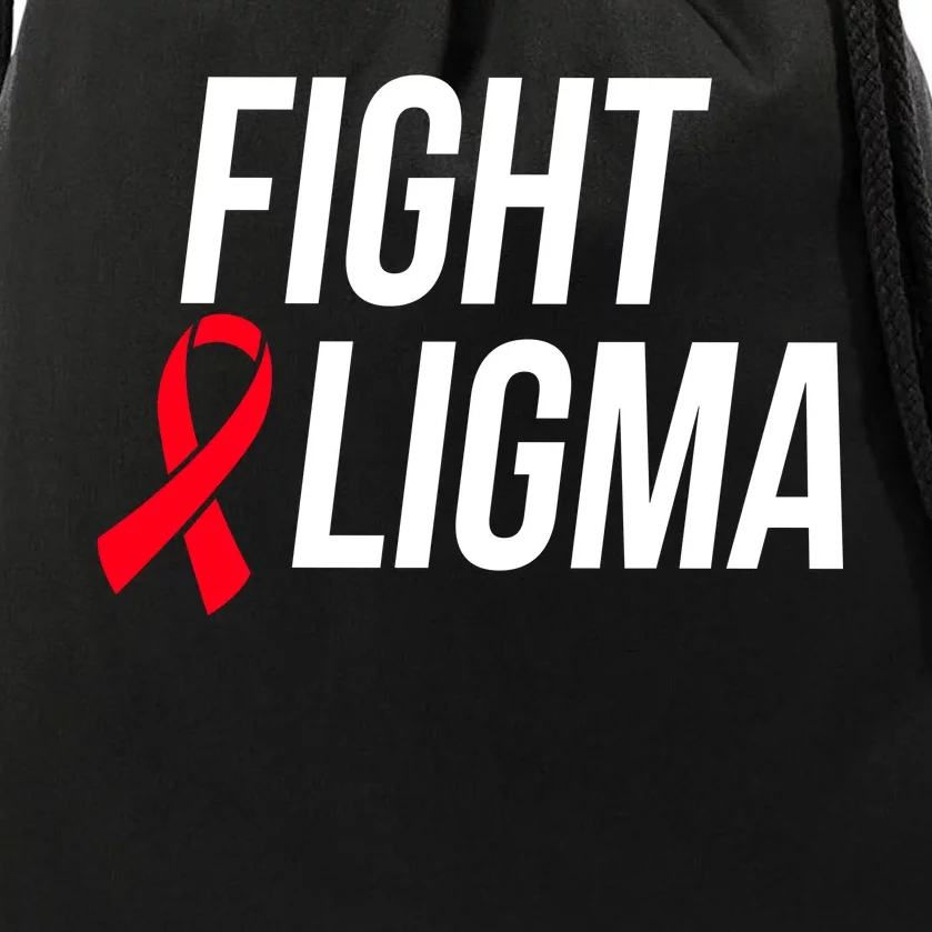 Fight Ligma Funny Meme Drawstring Bag