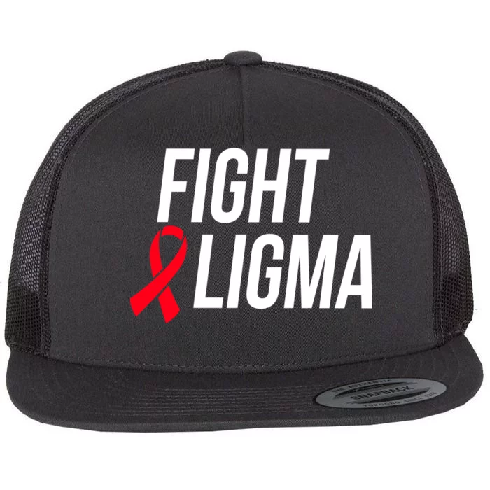 Fight Ligma Funny Meme Flat Bill Trucker Hat