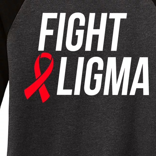 Fight Ligma Funny Meme Women's Tri-Blend 3/4-Sleeve Raglan Shirt