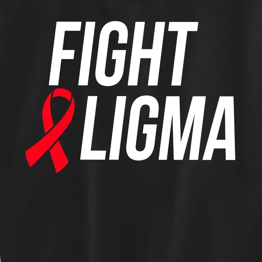 Fight Ligma Funny Meme Kids Sweatshirt