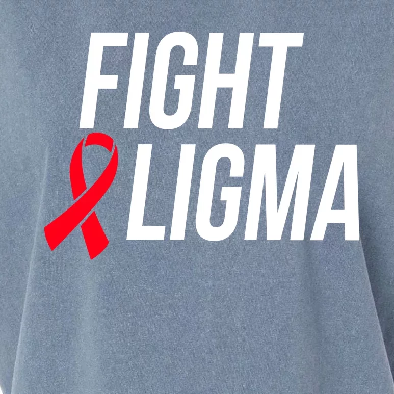 Fight Ligma Funny Meme Garment-Dyed Women's Muscle Tee