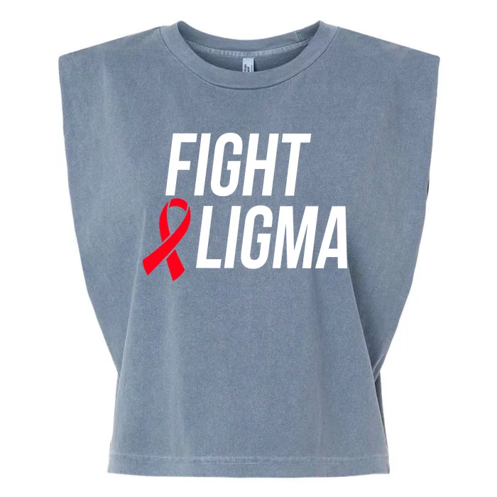 Fight Ligma Funny Meme Garment-Dyed Women's Muscle Tee