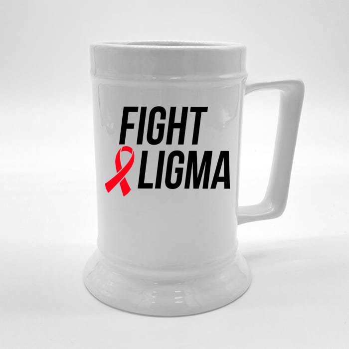 Fight Ligma Funny Meme Front & Back Beer Stein