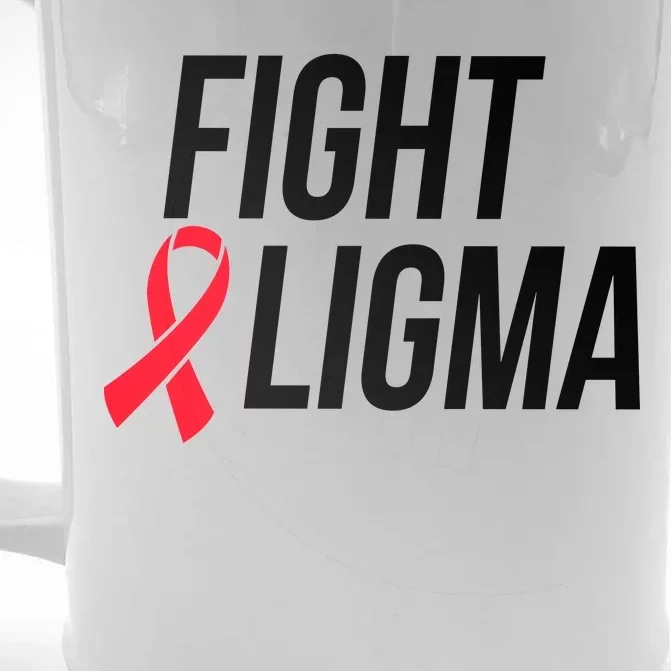 Fight Ligma Funny Meme Front & Back Beer Stein