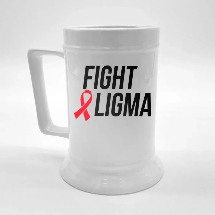 Fight Ligma Funny Meme Front & Back Beer Stein