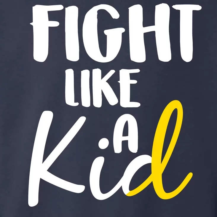 Fight Like A Kid Childhood Cancer Gold Ribbon Toddler Hoodie