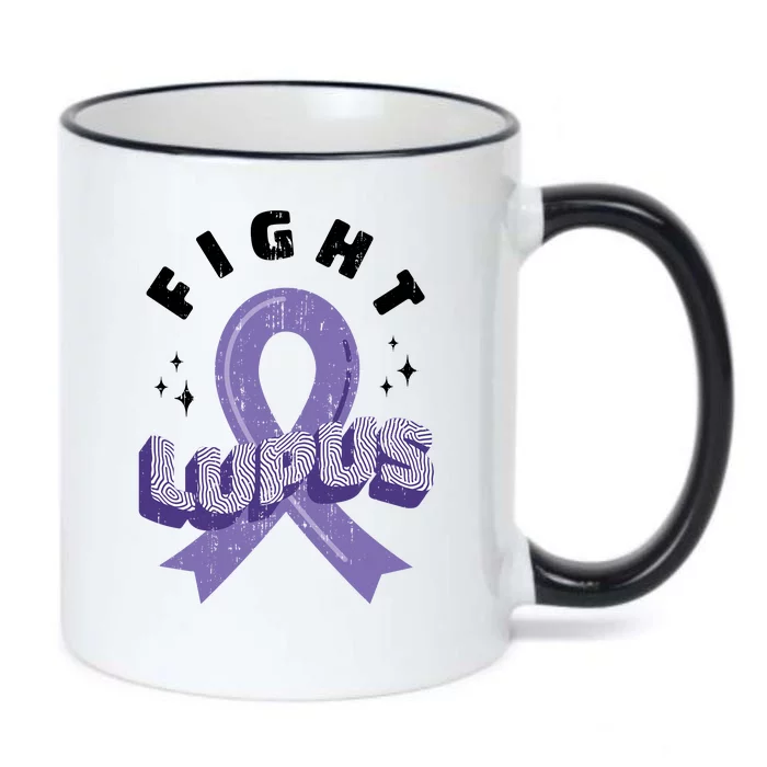 Fight Lupus Black Color Changing Mug