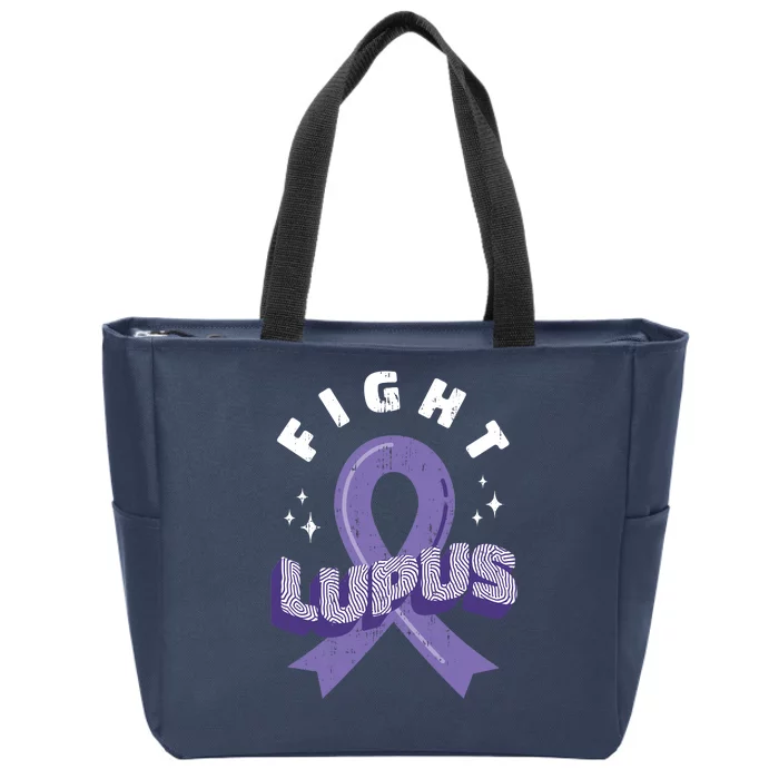 Fight Lupus Zip Tote Bag