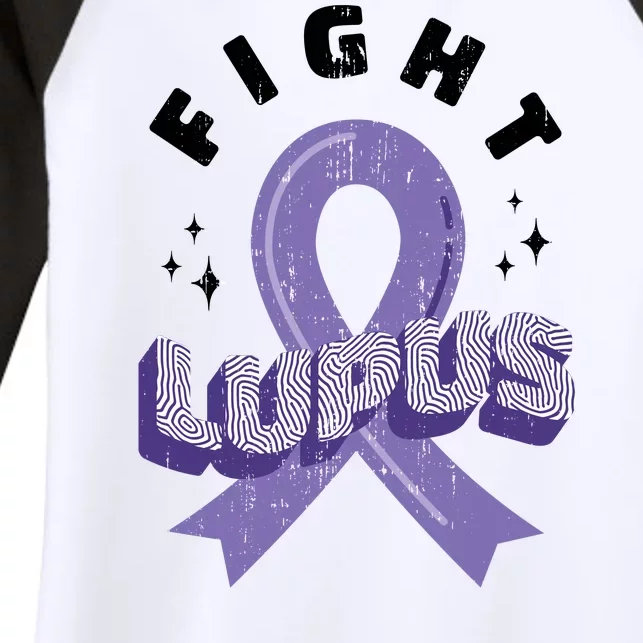 Fight Lupus Women's Tri-Blend 3/4-Sleeve Raglan Shirt