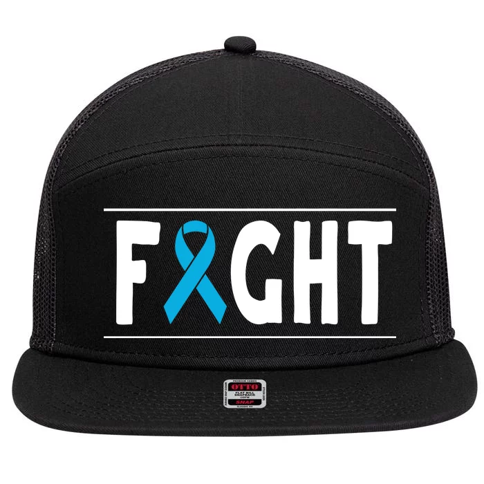 Fight Prostate Cancer 7 Panel Mesh Trucker Snapback Hat