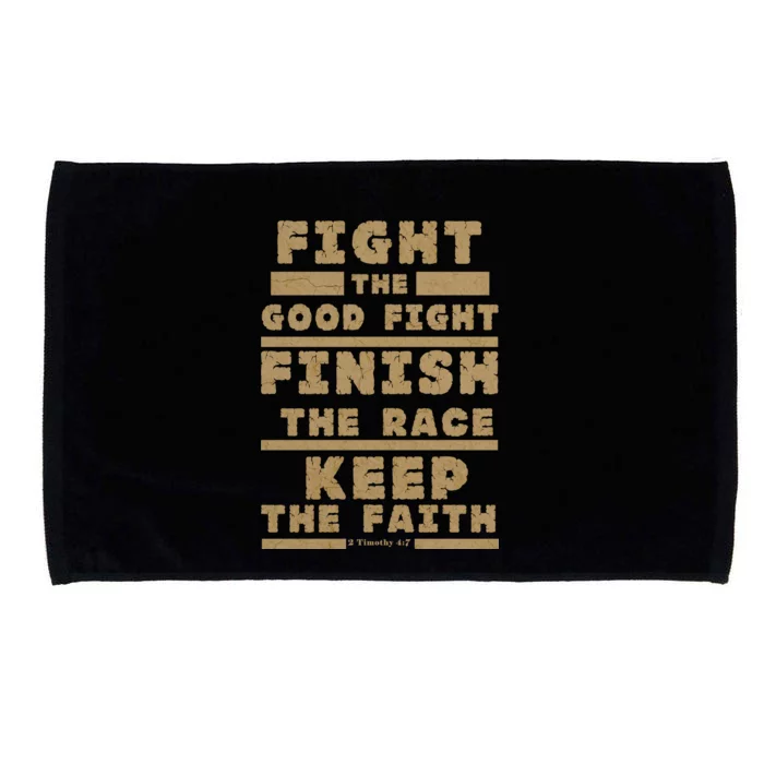 Fight The Good Fight Christian Faith Microfiber Hand Towel