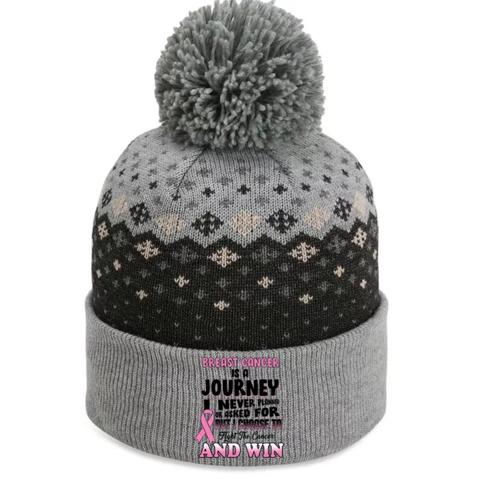 Fight The Journey And Win Breast Cancer The Baniff Cuffed Pom Beanie