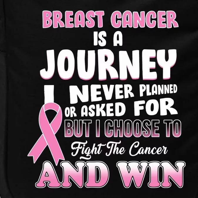 Fight The Journey And Win Breast Cancer Impact Tech Backpack