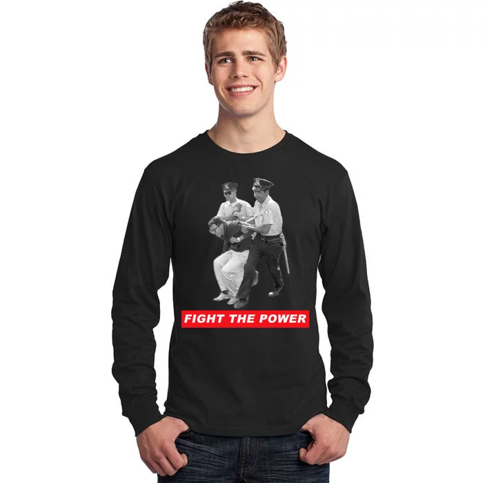 Fight The Power Bernie Arrested Tall Long Sleeve T-Shirt