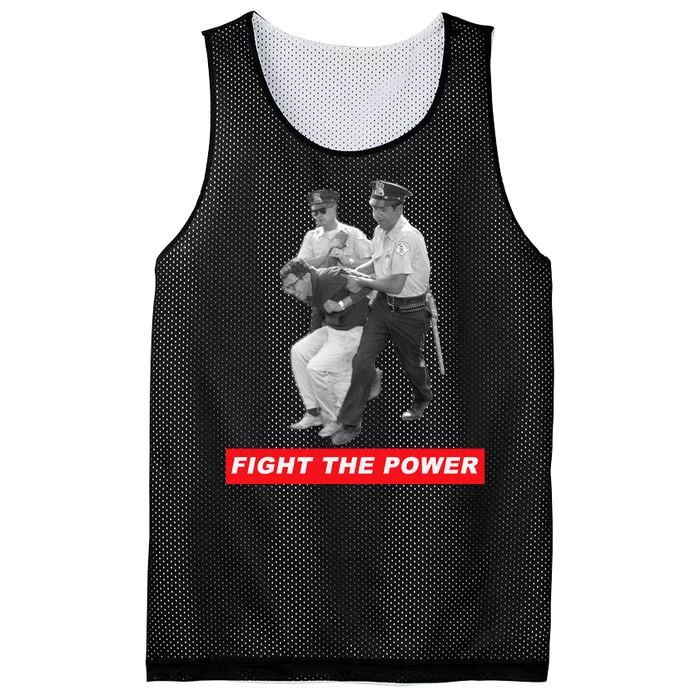 Fight The Power Bernie Arrested Mesh Reversible Basketball Jersey Tank