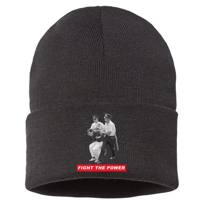 Fight The Power Bernie Arrested Sustainable Knit Beanie