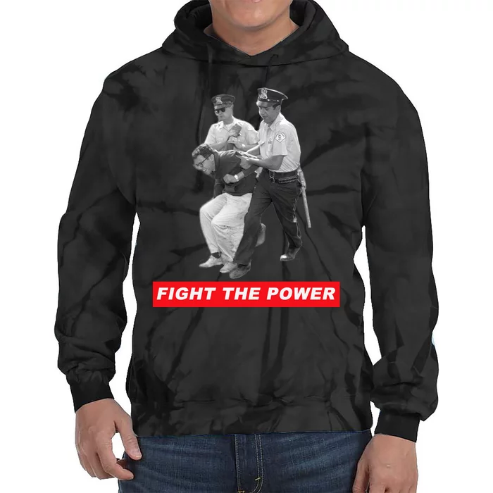 Fight The Power Bernie Arrested Tie Dye Hoodie