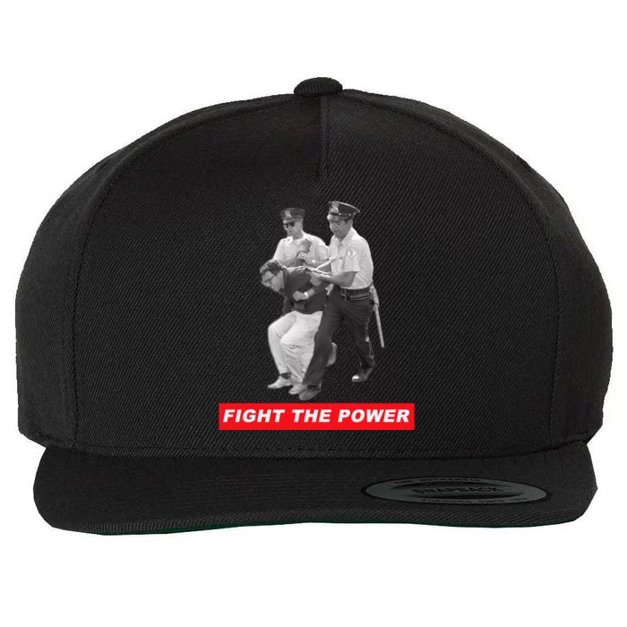 Fight The Power Bernie Arrested Wool Snapback Cap