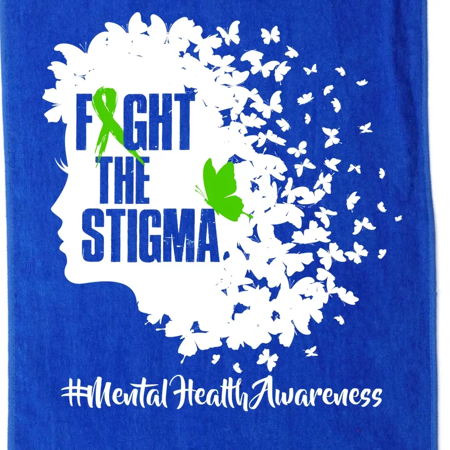 Fight The Stigma Butterflies Mental Health Platinum Collection Golf Towel