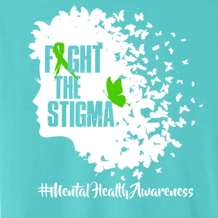 Fight The Stigma Butterflies Mental Health ChromaSoft Performance T-Shirt