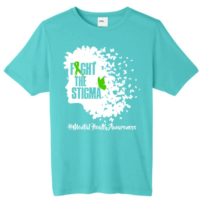 Fight The Stigma Butterflies Mental Health ChromaSoft Performance T-Shirt