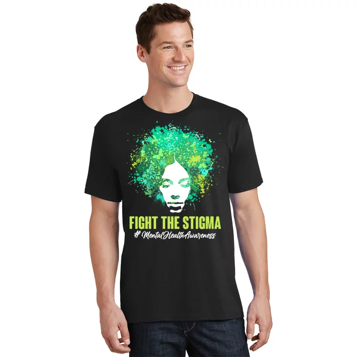 Fight The Stigma Mental Health Awareness Butterflies T-Shirt