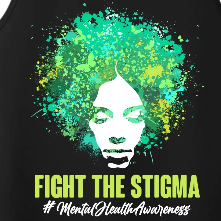 Fight The Stigma Mental Health Awareness Butterflies Performance Tank